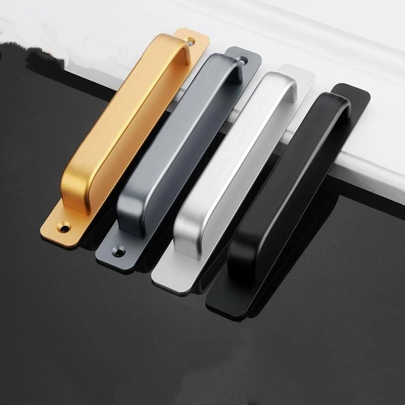 Window Lock Bar - **1PC Aluminiumlegering Boorvrije handgreep Glazen schuifdeur