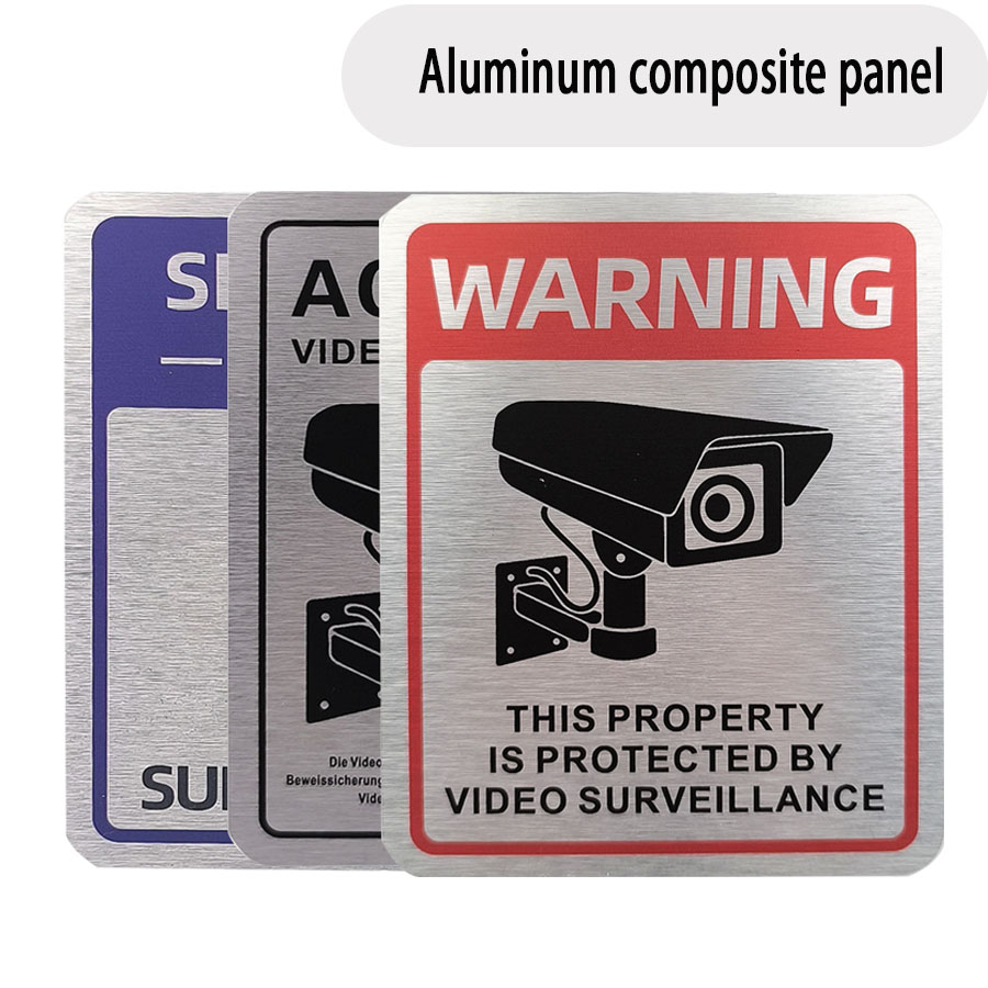Emergency Exit Sign - Aluminium plaat monitoring prompt bord 24-uurs