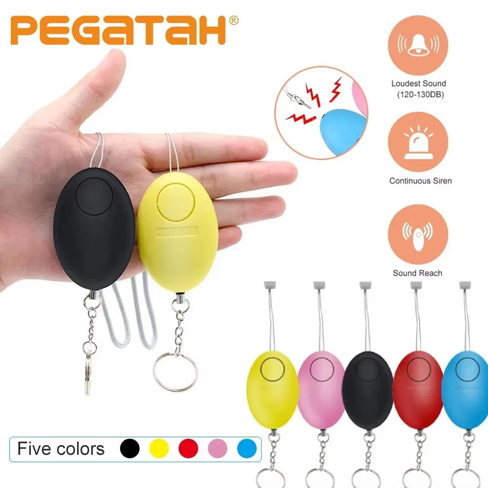 Personal Alarm Keychain - 120dB zelfverdedigings-sleutelhanger met veiligheidssignaal, alarm voor
