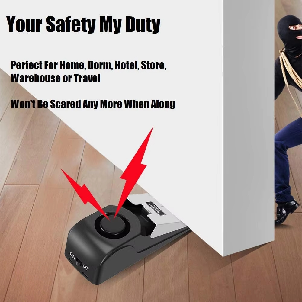Door Stop Alarm - 120db Draadloos Anti-diefstal Alarm Deurstopper RVS