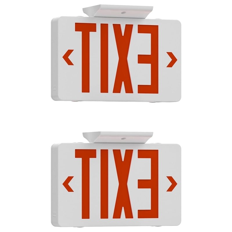 Emergency Exit Sign - B67C UL-gecertificeerd, commerciële noodverlichtingscombinatie, LED rood