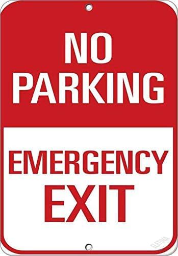 Emergency Exit Sign - Straatnaambord Waarschuwingsbord Geen parkeerplaats Nooduitgang Verkeersmuur