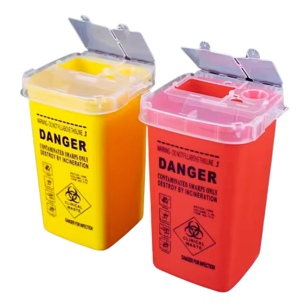Medicine Cabinet Lock - 1L Container voor scherpe voorwerpen voor