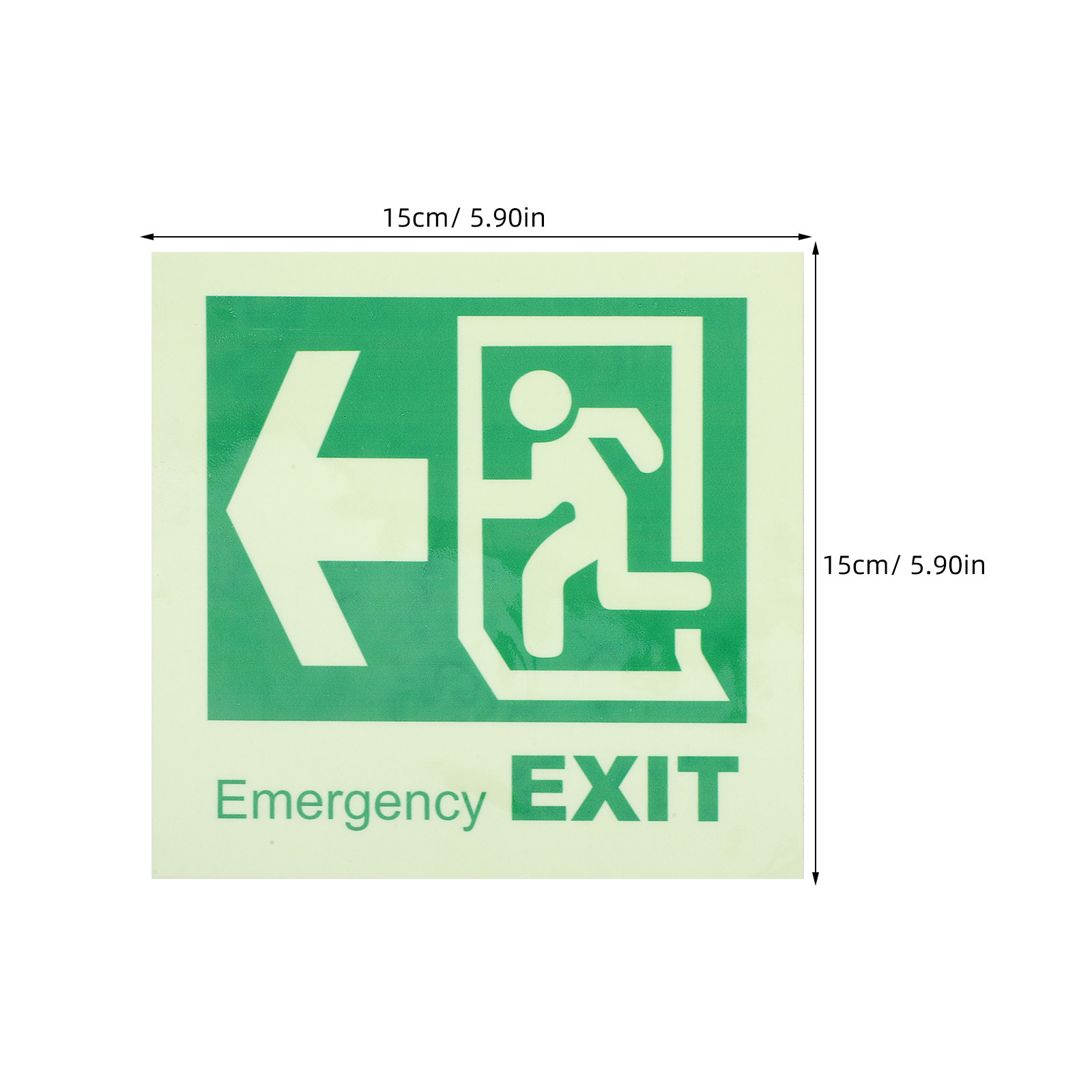 Lichtgevende zelfklevende nood - Emergency Exit Sign recensie en prijs