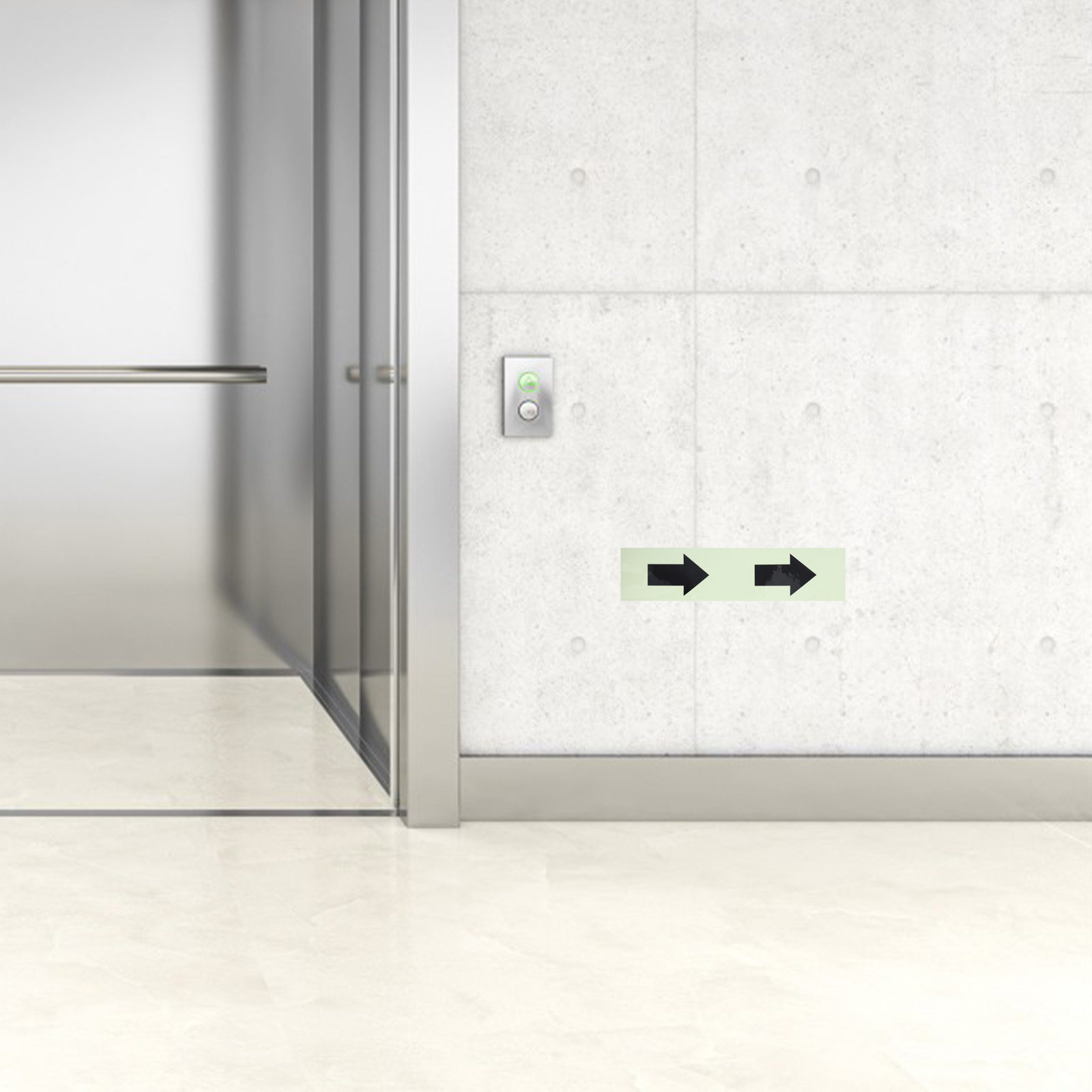 Glow-in-the-dark pijltape, ref - Emergency Exit Sign recensie en prijs